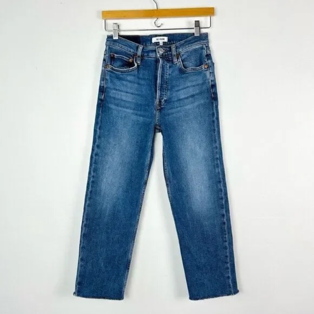 Re / done 70s Stove Pipe Jean Medium Wash